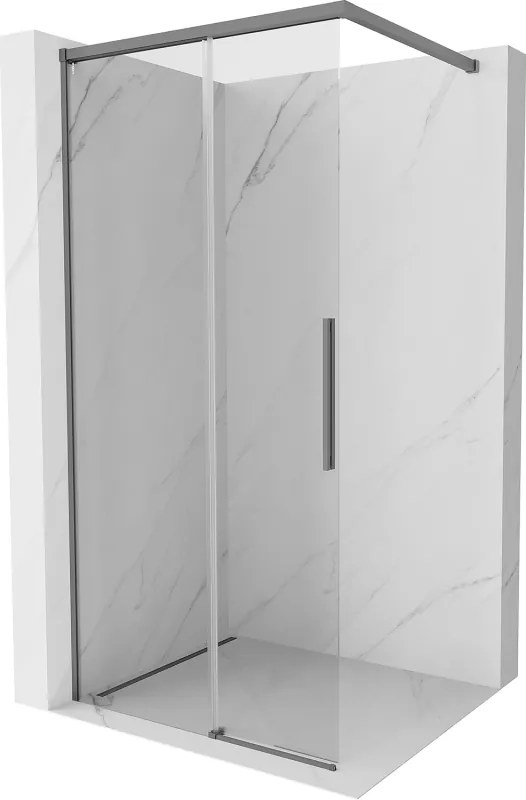 Mexen Rox душ екран Walk-in 120 x 200 см, прозрачен 8 мм, gun metal - 8C2-120-003-95-00