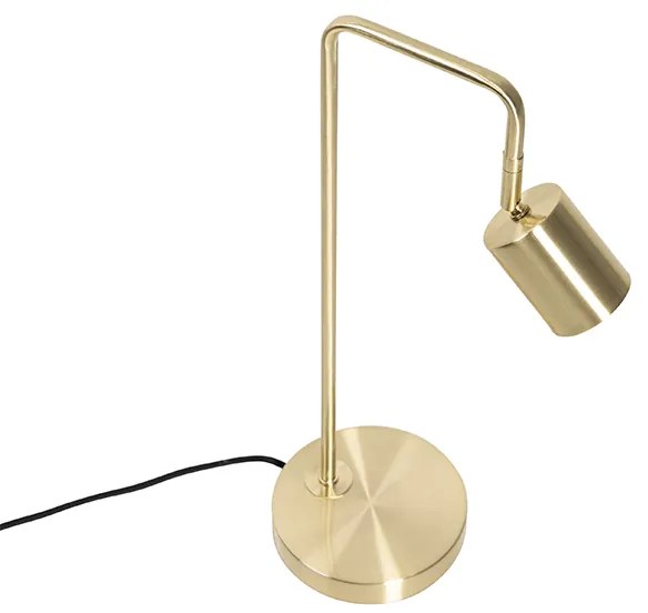 Модерна настолна лампа месинг регулируема - Java