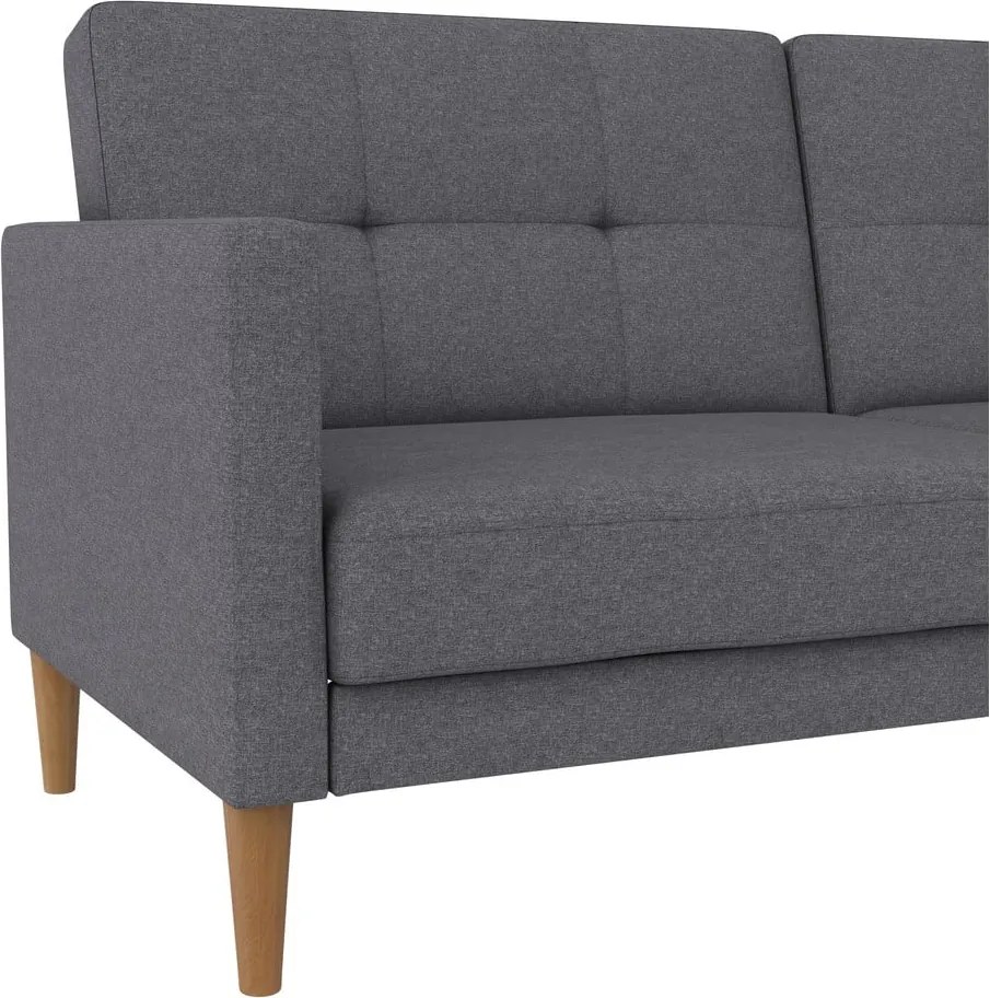 Сив сгъваем диван 82 cm Lilly – Støraa