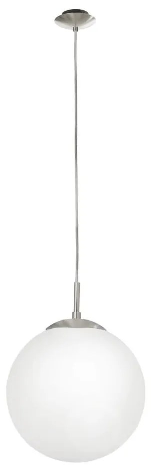 EGLO 85262 - Пендел RONDO 1xE27/60W/230V Ø 25 см бял