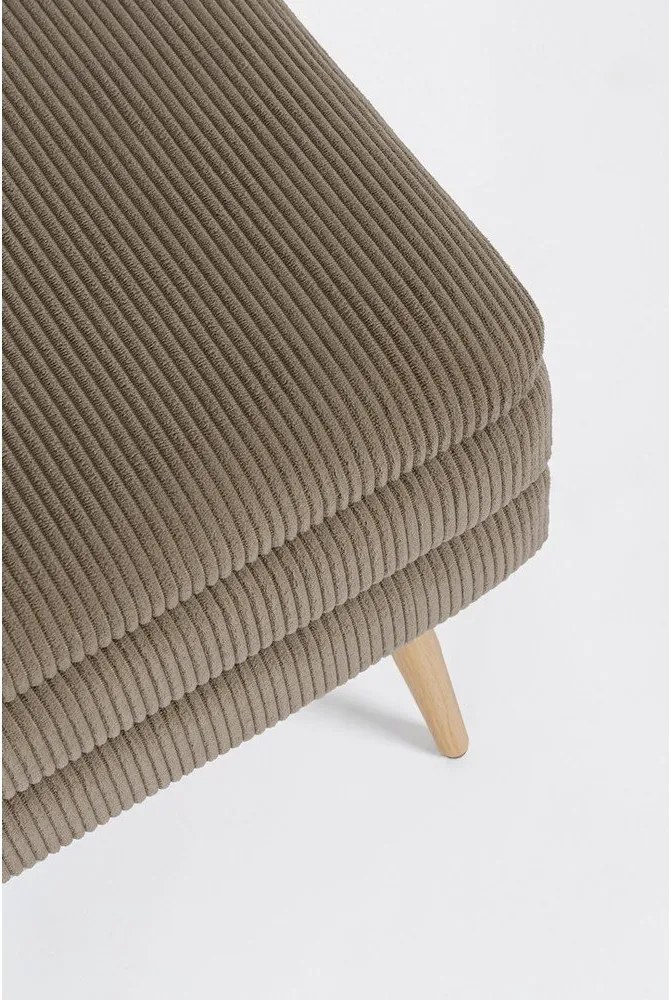 Кафяво-сива подплатена пейка Olga – Bizzotto