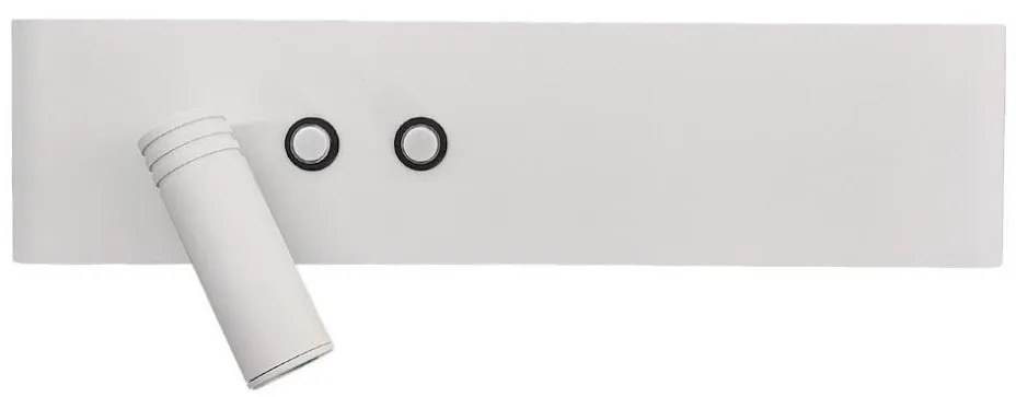 LED стенен точков аплик RESORT LED/10W/230V + LED/3W бял ляв