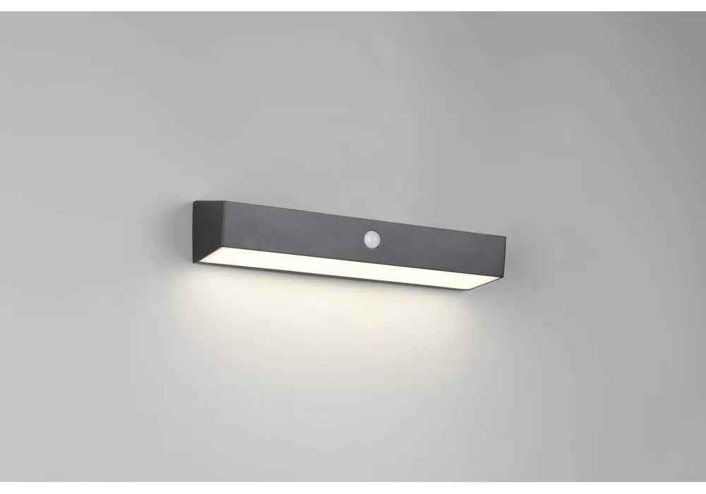 LED стенно външно осветително тяло със соларен панел (височина 6 cm) Silves – Trio