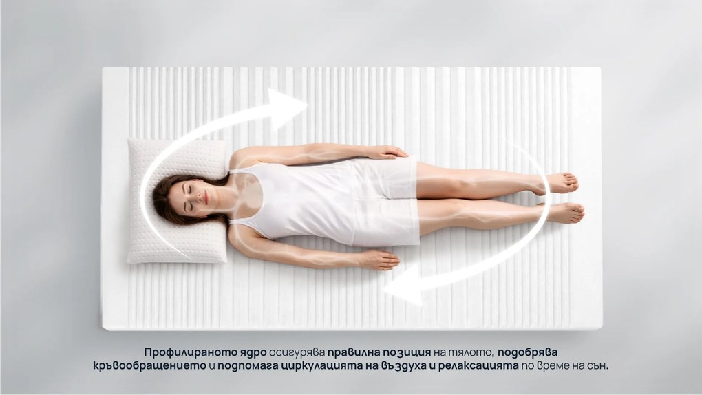 Топ матрак Sleepy, 2 в 1 Maximus10 см - РАЗОПАКОВАН, 60x120x10, Среден към твърд, Eластична пяна