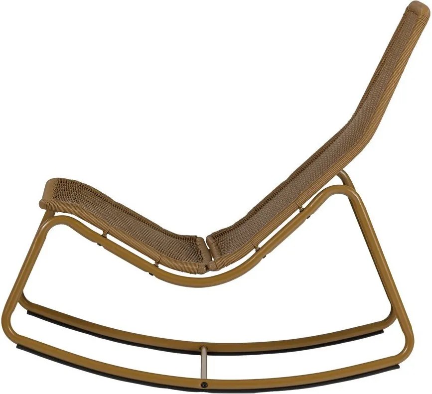 Градински стол от изкуствен ратан в цвят жълта охра Tom – WOOOD