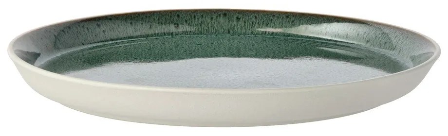 Бяла/зелена глинена чиния ø 27 cm Gastro White/Green – Bitz