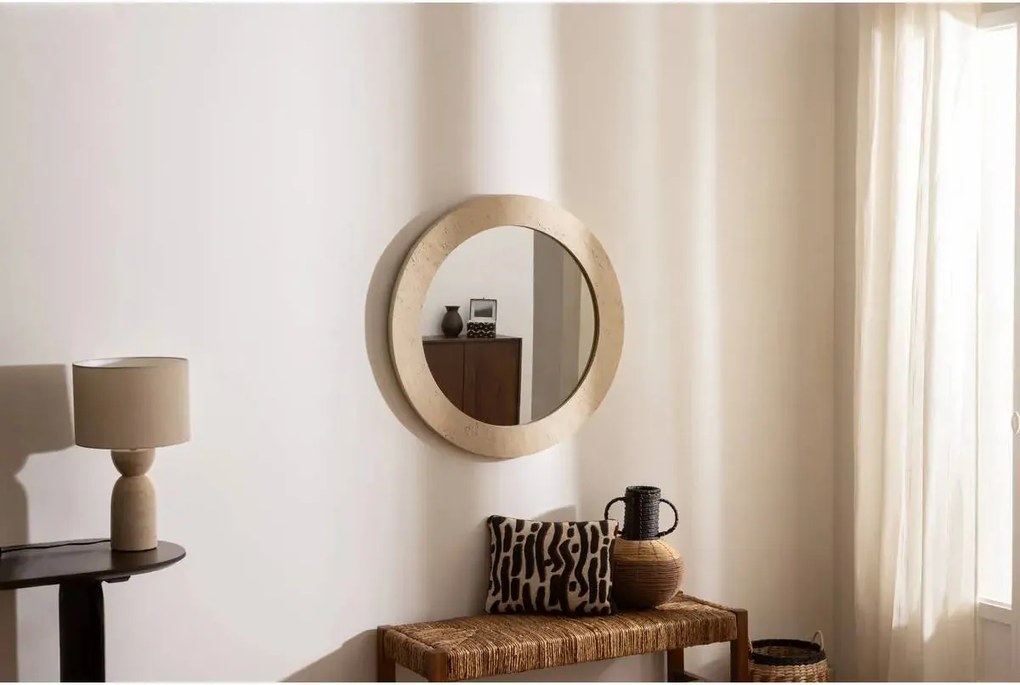 Огледало atmosphera Anaya, Смола, Ø78 cm