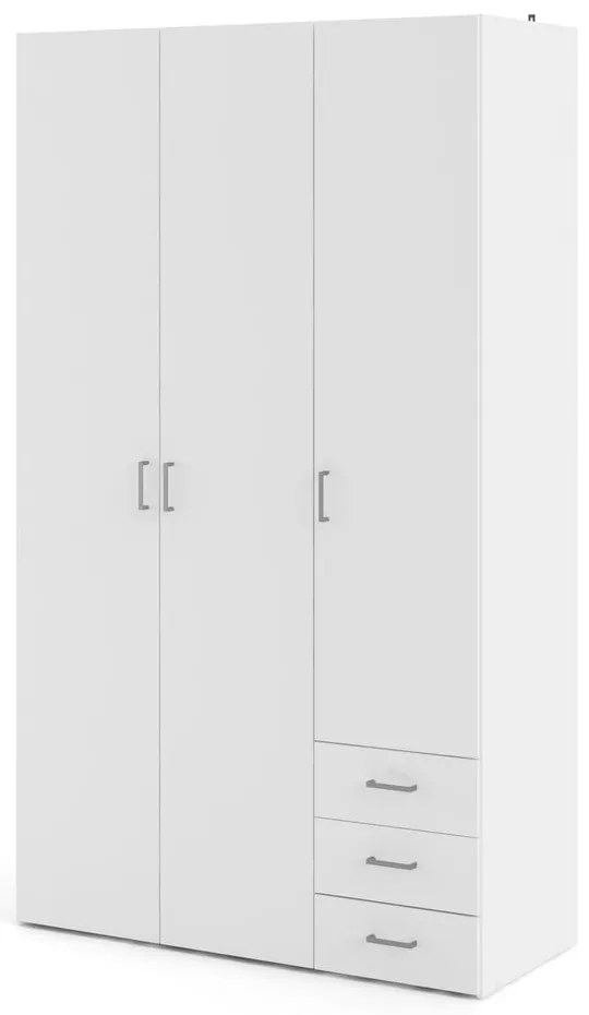 Бял гардероб 116x200 cm Space – Tvilum