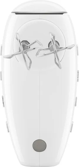 Ръчен миксер SMEG 50's Style HMF01WHEU, 250W, 9 скорости, Турбо, Скрит LED дисплей, Таймер, Аксесоари, Бял