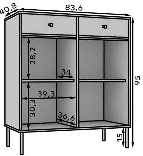 Бюфет Code 2D2S-Mauro