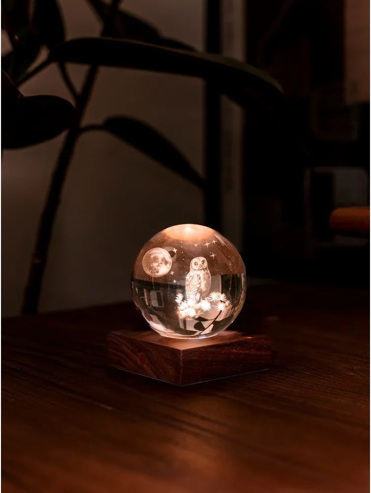 Преносима светлинна декорация с USB ø 8 cm Amber – Gingko