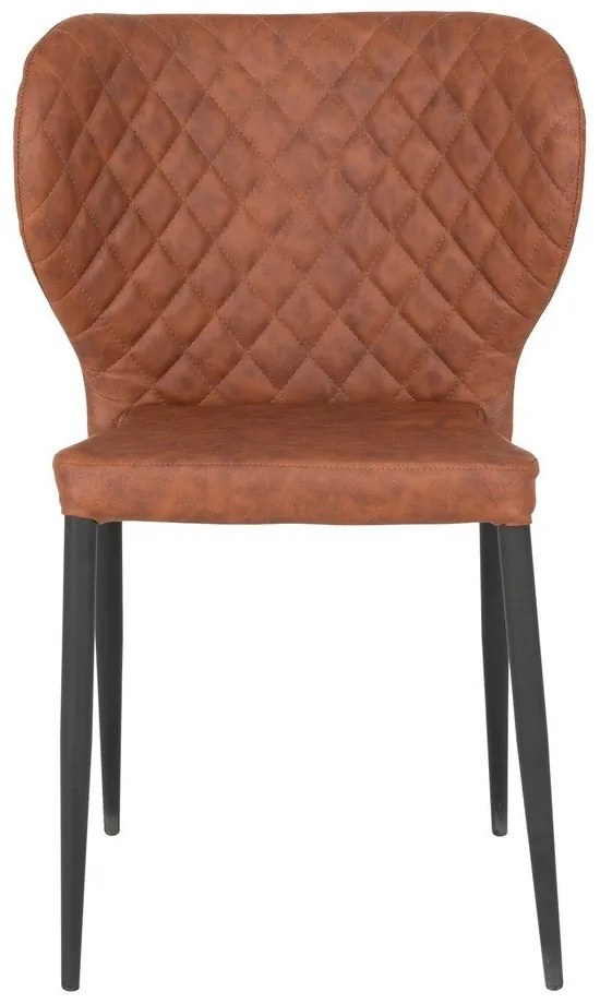 Кафяви трапезни столове в цвят коняк в комплект от 4 броя Pisa - House Nordic