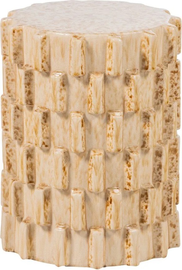 Керамична кръгла странична масичка ø 35 cm Axu – WOOOD