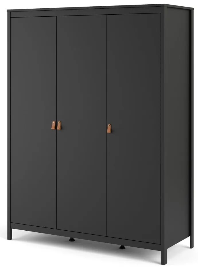 Черен гардероб 150x199 cm Madrid – Tvilum