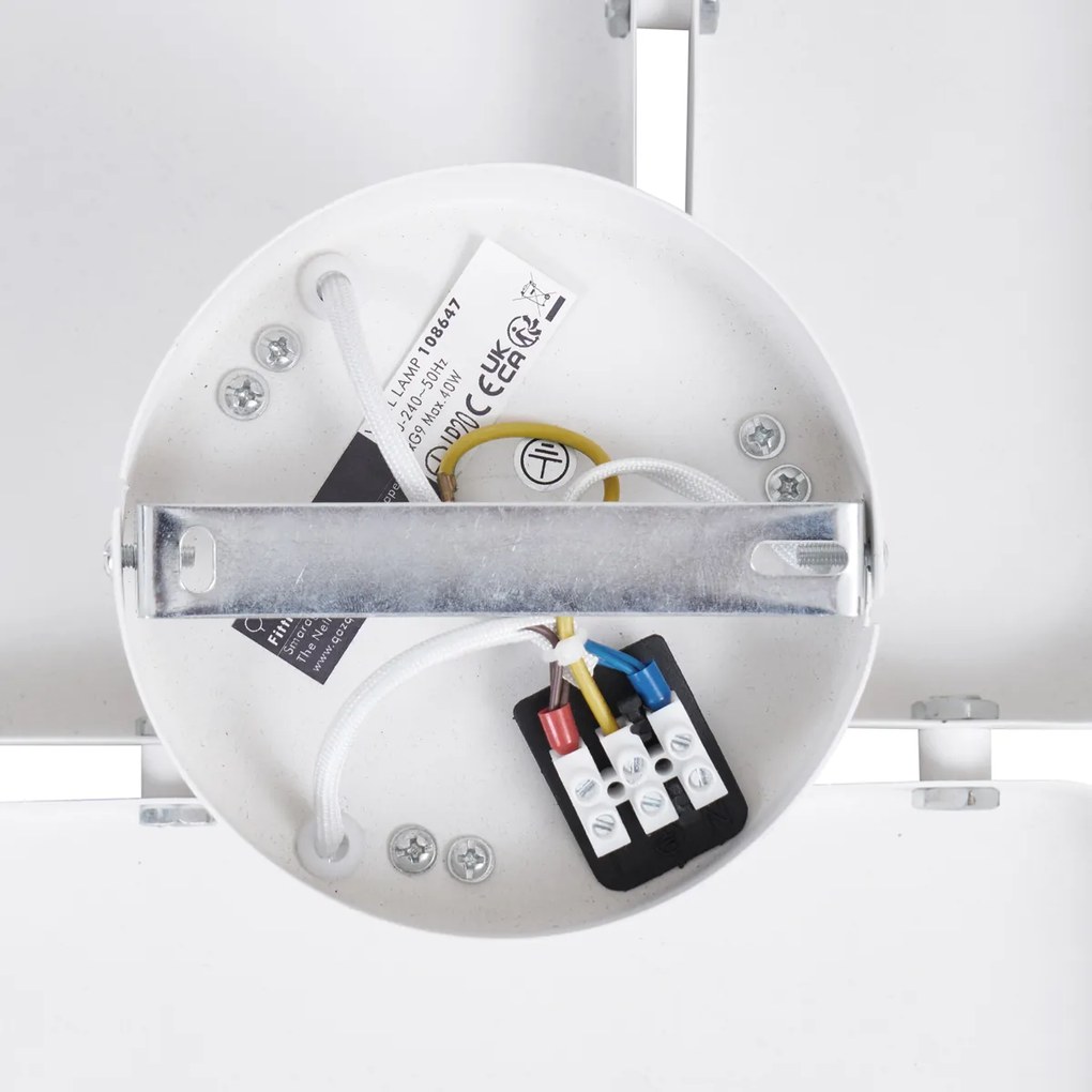 Дизайнерска стенна лампа бяла 3-светлини - Planes