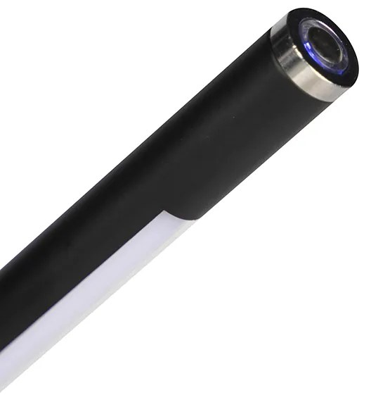 Модерна подова лампа черна с LED с сензорен димер - Berdien