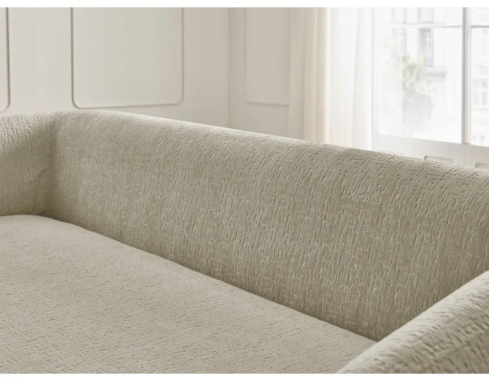 Светлокафяв шенилов сгъваем диван 228 cm Neyo – Bobochic Paris