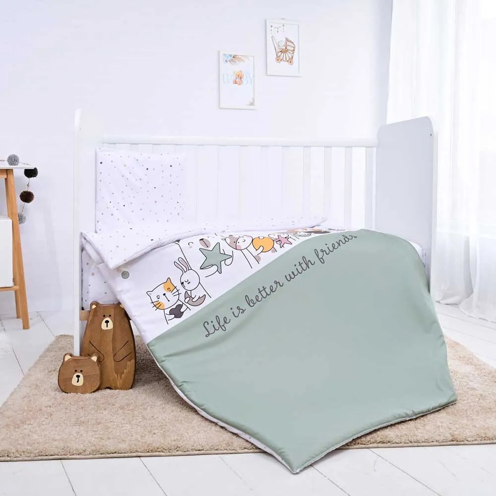 LORELLI Classic Сет от 3 части COSY HAPPY FRIENDS МИНТ