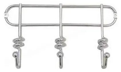 Стенно закачалка TWIST 13,3x25,3 см, хром с блясък