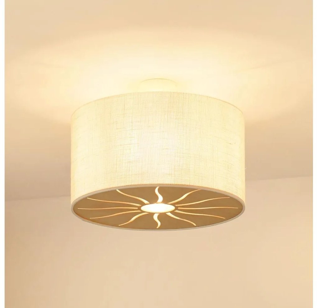 Brilagi - Плафон COUNTRY ROLLER 1xE27/15W/230V, Ø 45 см, кремав