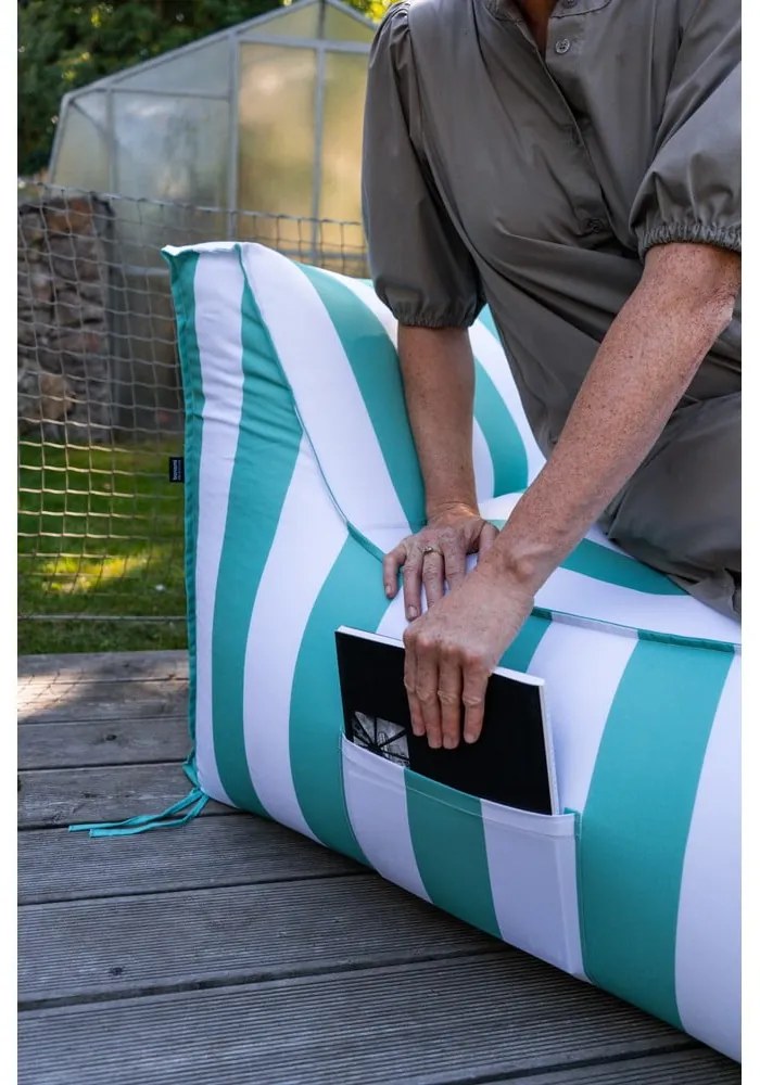 Градински чувал за сядане в бял и зелен цвят – Bonami Essentials