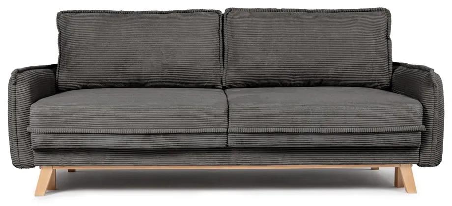 Сив велурен диван 218 см Tori - Bonami Selection
