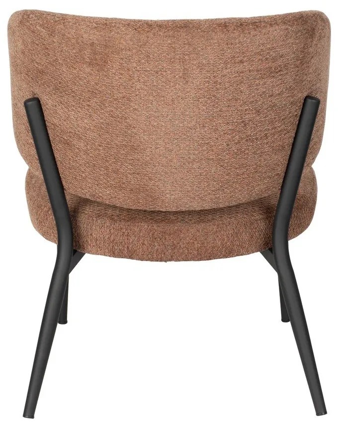 Оранжево-кафяво кресло Sanne – White Label