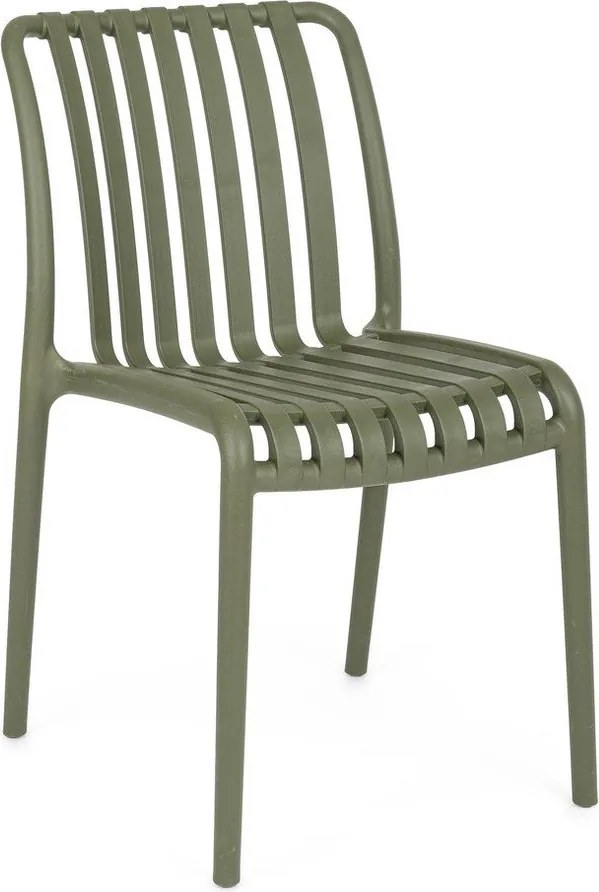 Зелен пластмасов градински стол Billie – Bizzotto