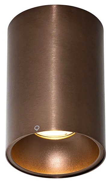 Модерен повърхностно монтиран прожектор тъмен бронз GU10 50mm - Deep