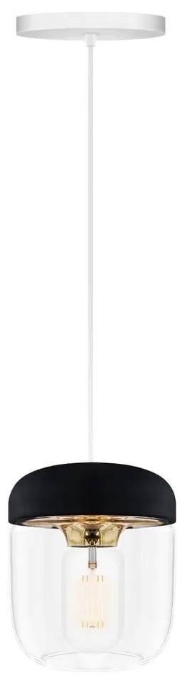 Черен абажур със златист цокъл Acorn, ⌀ 14 cm - UMAGE