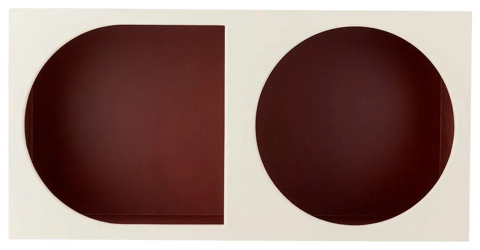 Червена/бяла стенна библиотека 30x60 cm Graphia – Bloomingville