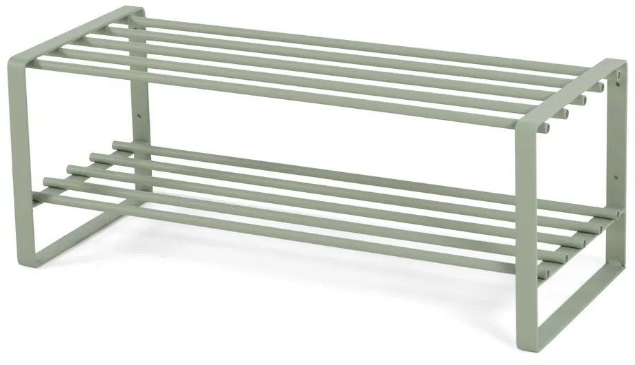 Сиво-зелена метална стойка за обувки 70x29x27 cm Rex – Spinder Design