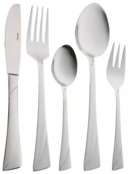 Комплект 30 бр прибори за хранене Kinghoff KH 1454, За 6 човека, Неръждаема стомана, Сребрист
