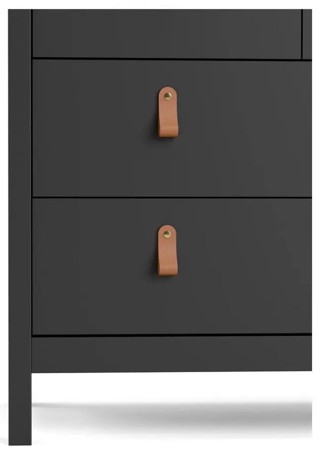 Черен нисък скрин 159x80 cm Madrid – Tvilum