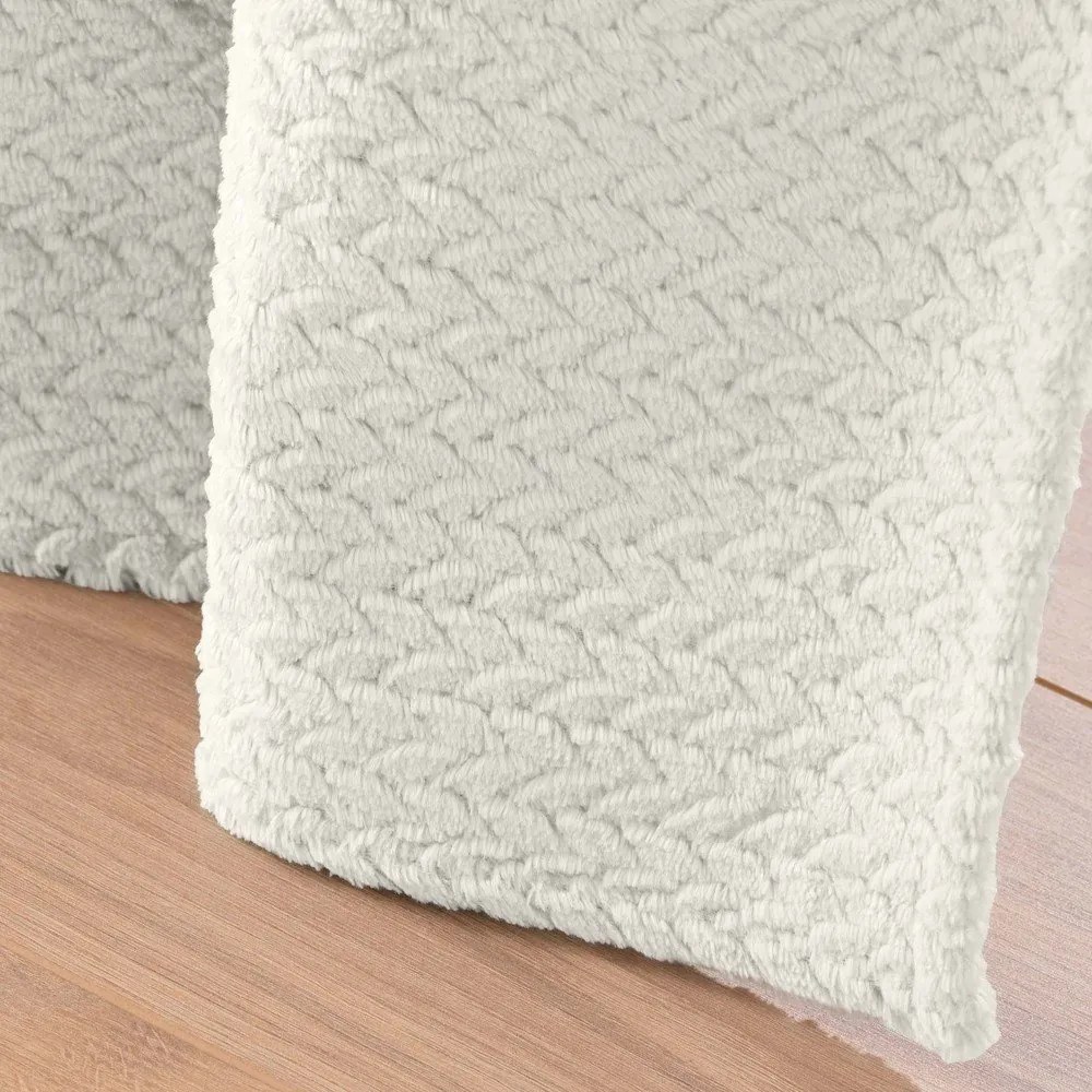 Кремаво перде от микрофланела 140x240 cm Flanela – douceur d'intérieur