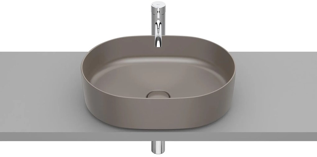 Мивка за баня A327520660, монтаж върху плот, кафе, 50x37x14см