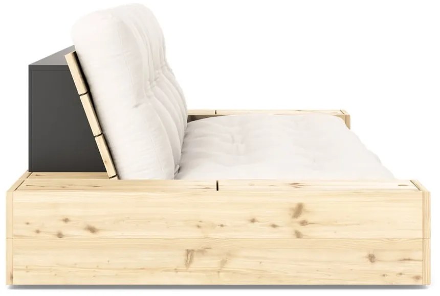 Кремав разтегателен диван 244 cm Base – Karup Design