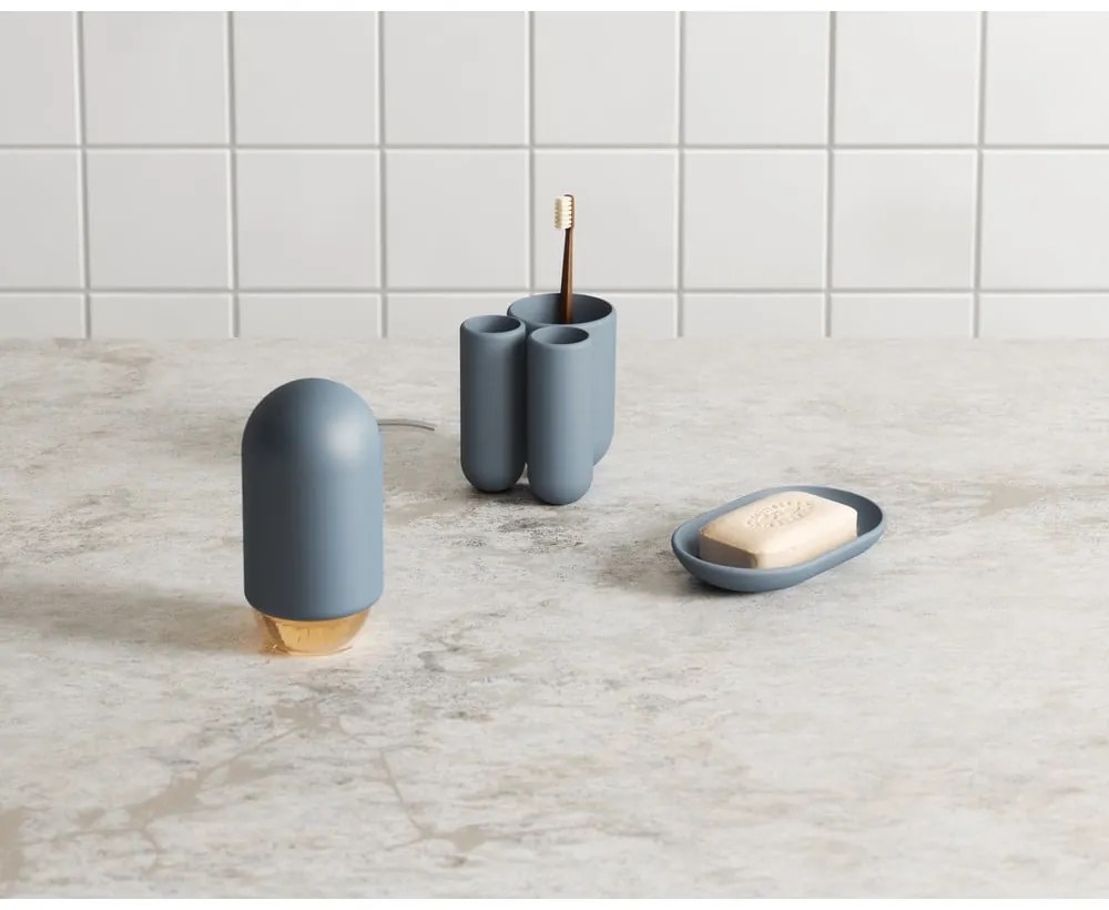 Син пластмасов диспенсер за сапун 230 ml Touch – Umbra