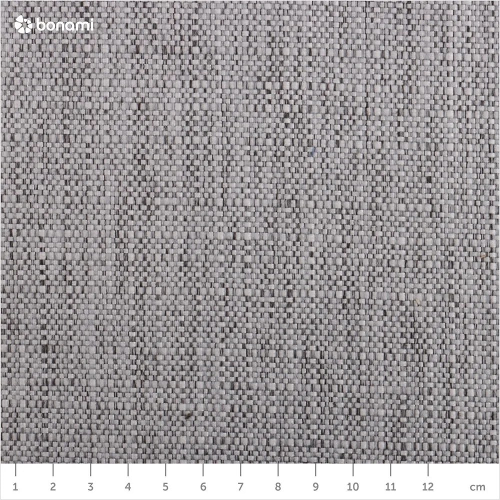 Светлосиво двойно тапицирано легло с място за съхранение с включена подматрачна рамка 200x200 cm Elizabeth – Micadoni