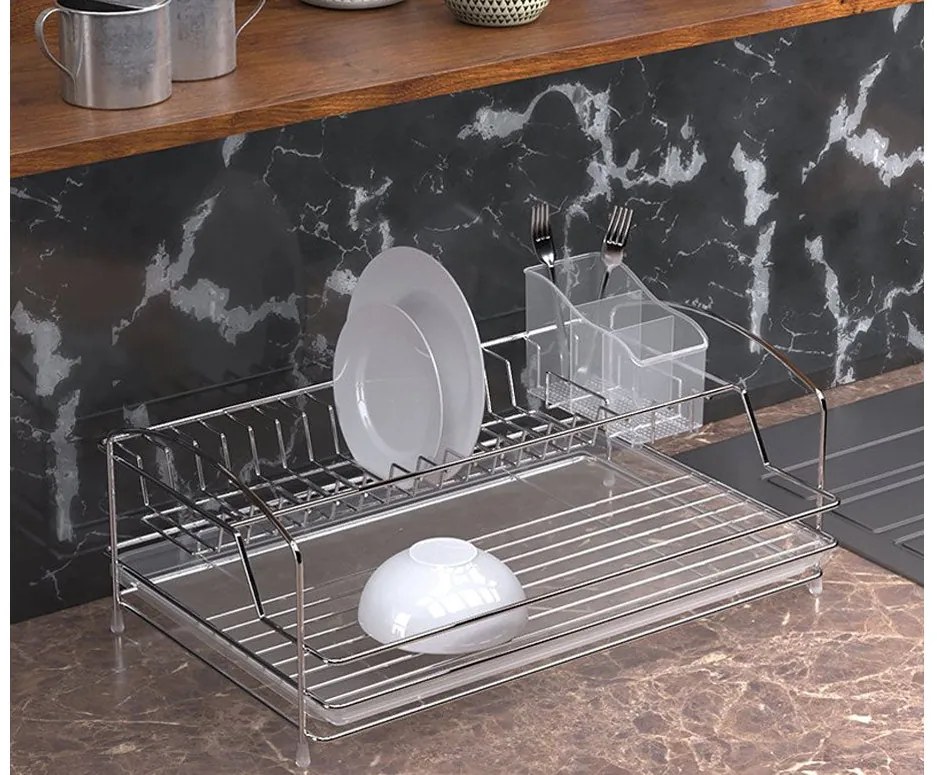 СУШИЛНИК ЗА СЪДОВЕ TEKNO TEL KB-008 , Хром