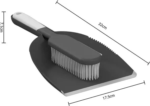Лопатка и четка 5five, Сива, Каучук