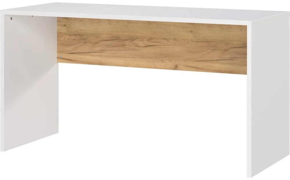 Работна маса с бял плот за маса 60x140 cm Hasselt – Germania