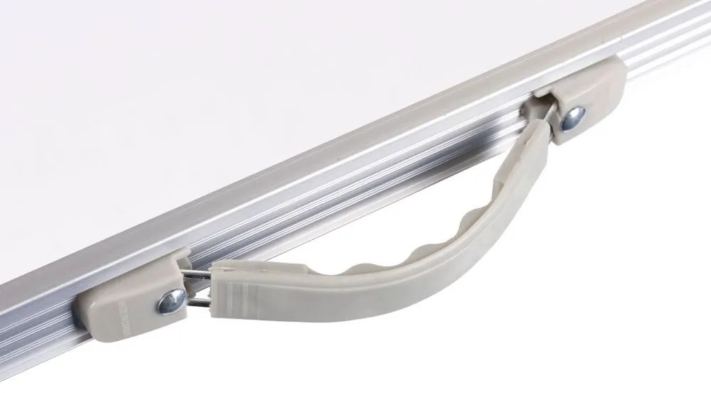 Сгъваема маса за кетъринг 119,5 x 60 cm бяла с 4 стола