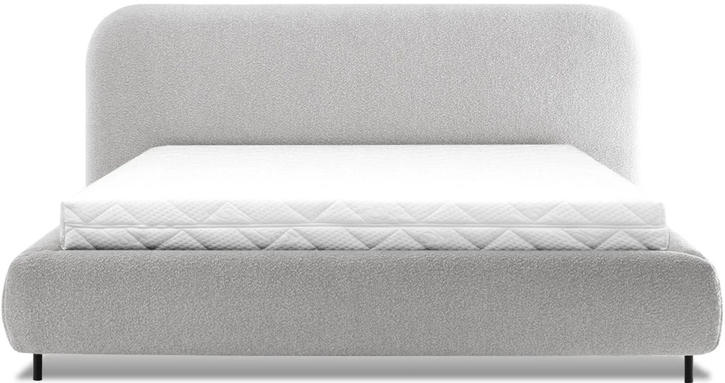 Облечено легло Prius-180 x 200-Светло сиво светло