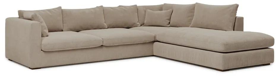 Кремав ъглов диван (десен ъгъл) Comfy - Scandic