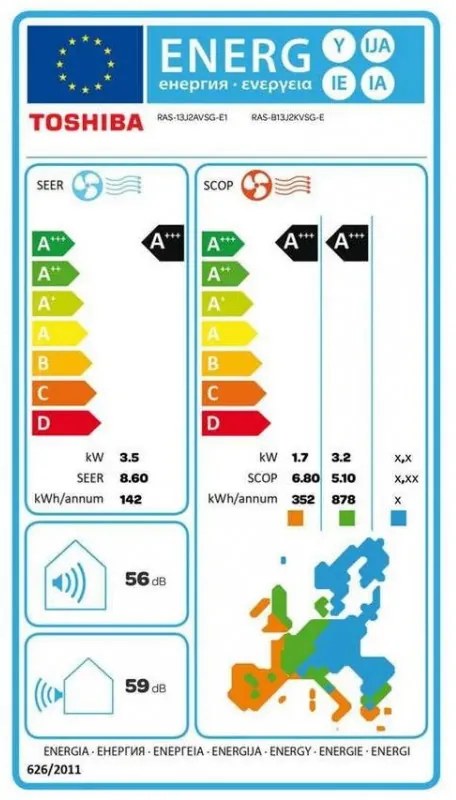 Инверторен климатик Toshiba Shorai Edge RAS-B13G3KVSGB-E + RAS-13J2AVSG-E1, 13000 BTU, 26 м2, A+++, Wi-Fi, R-32, 12 функции, Черен