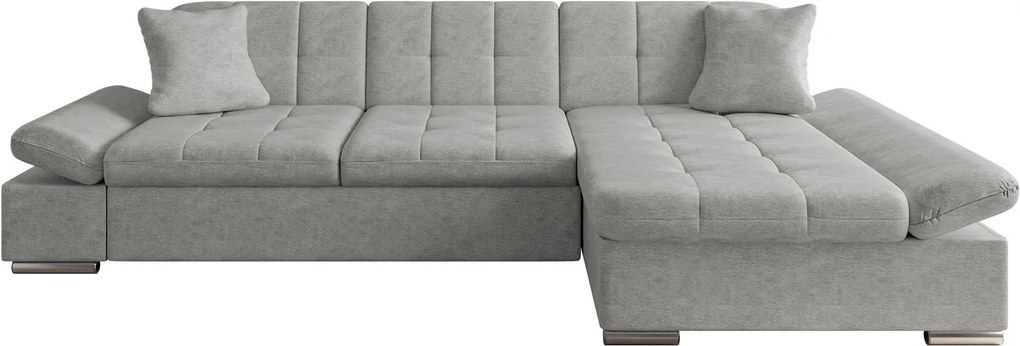 Ъглов диван Montana-Сива светлина-десен