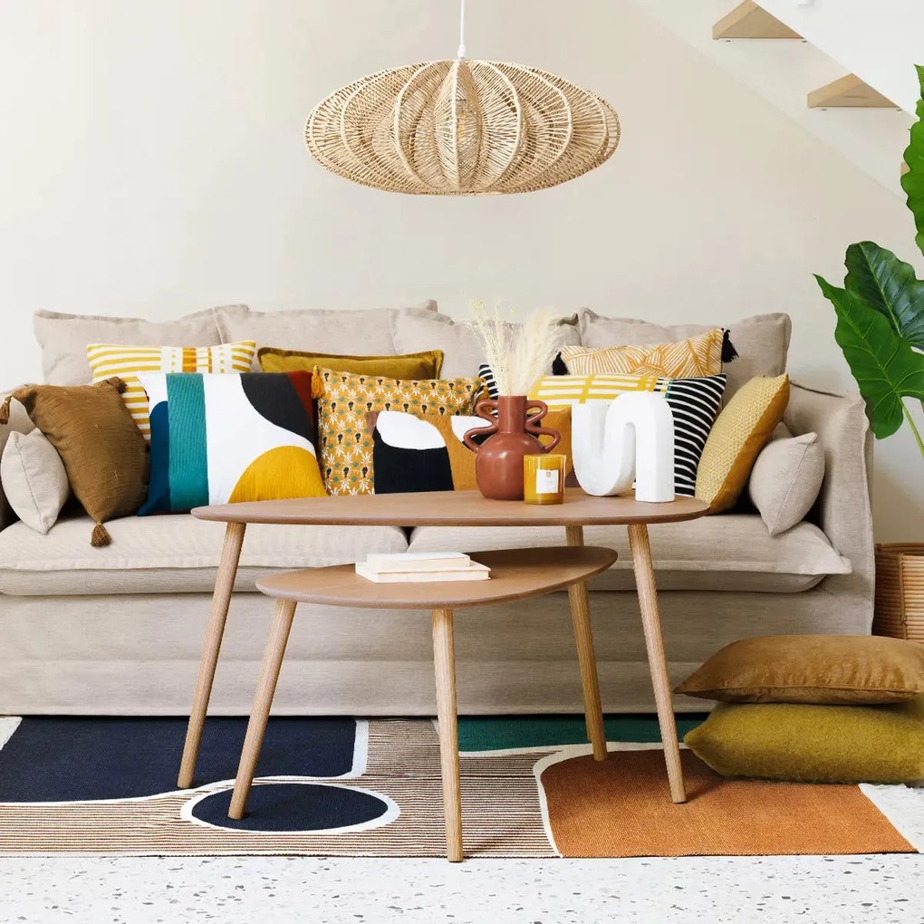 Декоративна възглавница atmosphera Hary, 45x45 cm, Бродерия - Теракота