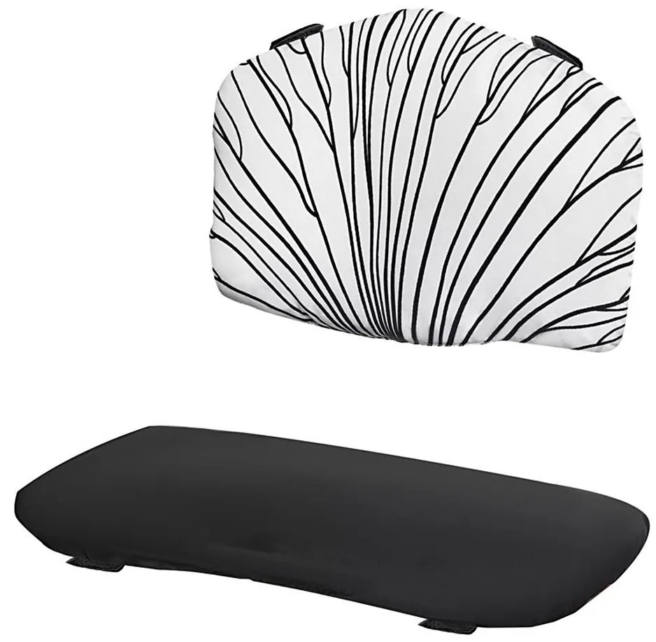 KINDERKRAFT - Подложка за детско столче за хранене ENOCK черно/бяло