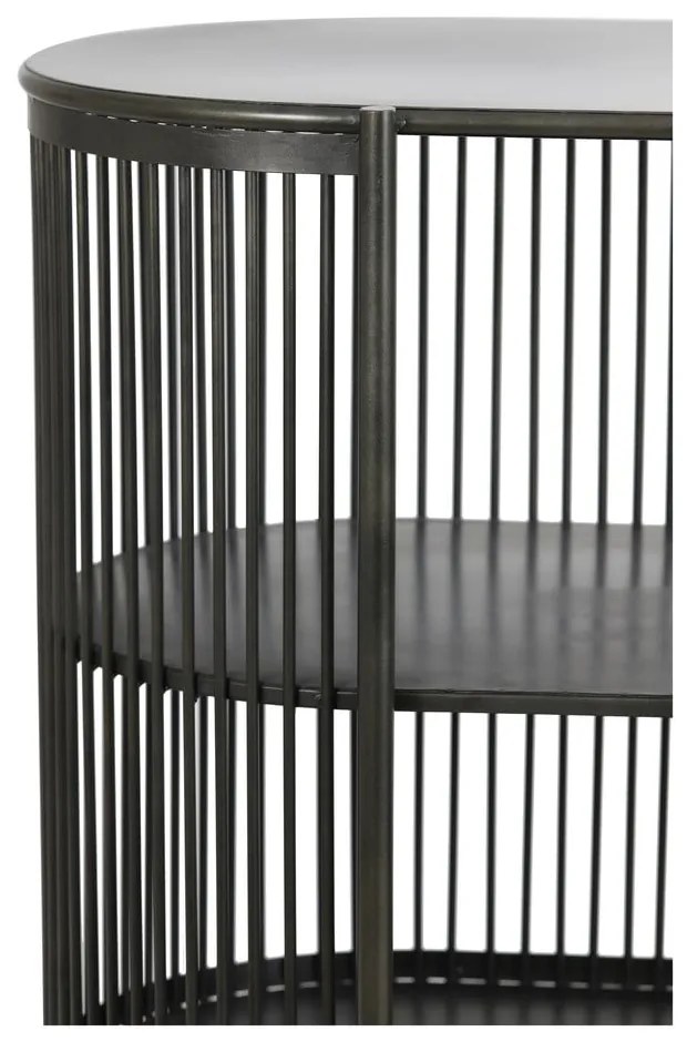 Черен метален скрин 100x80 cm Yinthe - Light &amp; Living